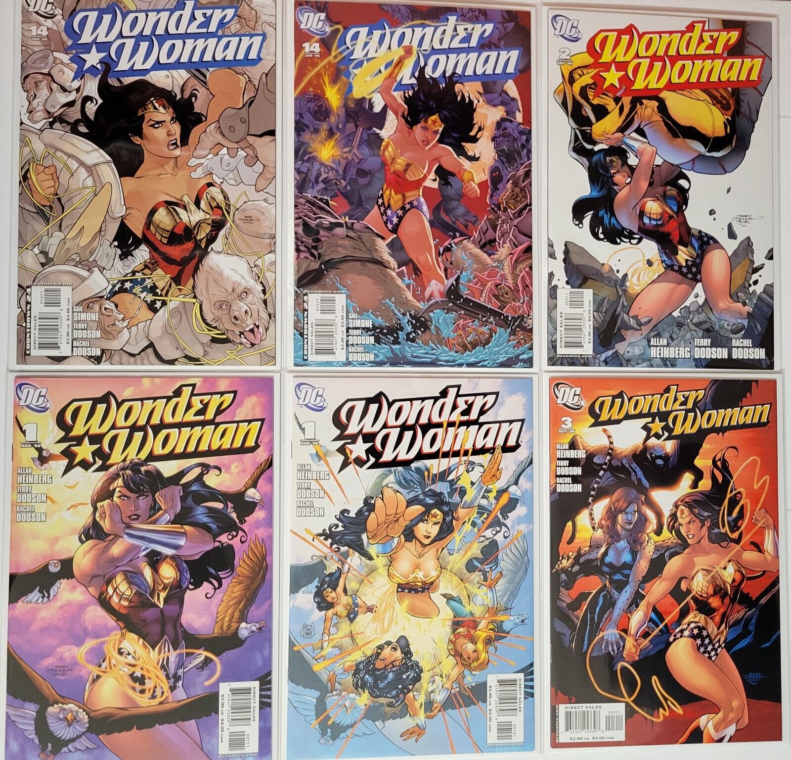 Wonder Woman #1, #2, #3, #14 1st Appearance Tolifhar DC 2006 Lot of 6