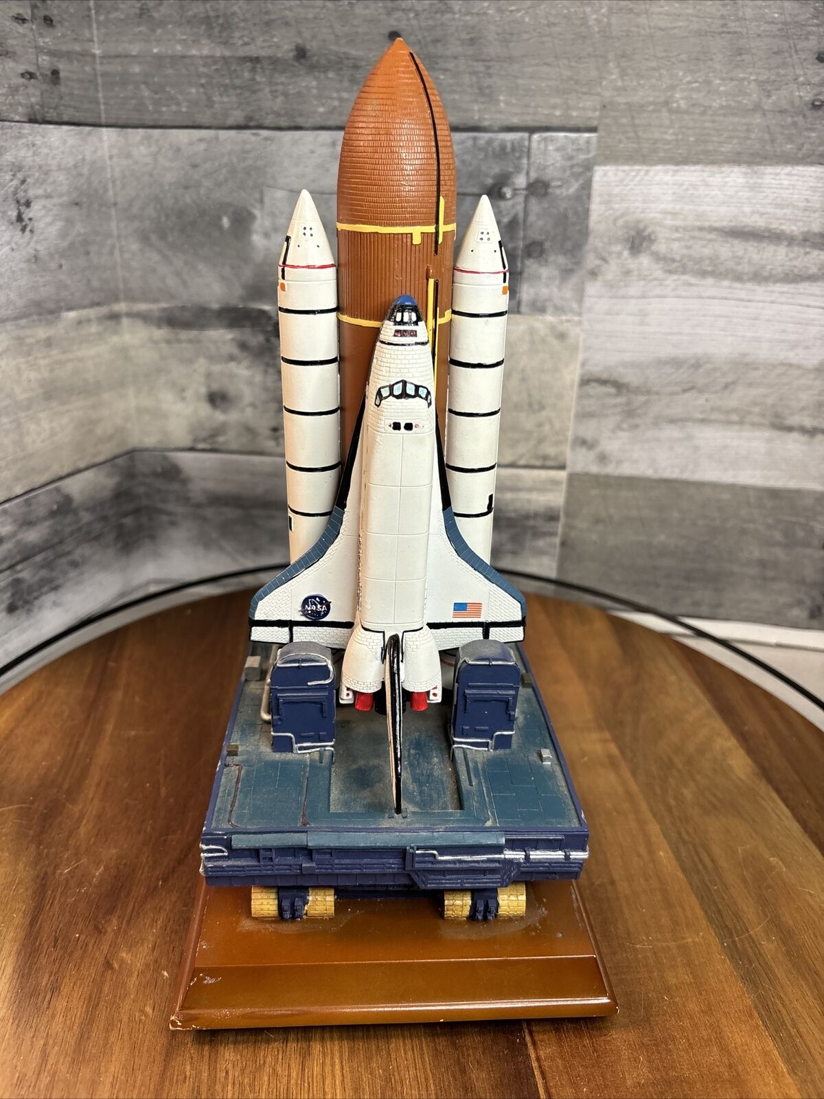 NASA Challenger Space Shuttle Orbiter Full Stack Desk Top Display Model 12” ..B5