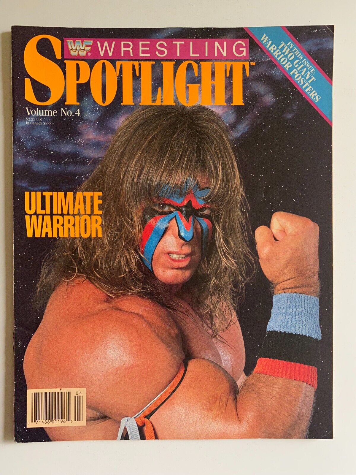 WWE WWF Wrestling Spotlight Volume 4 Ultimate Warrior Magazine 1989