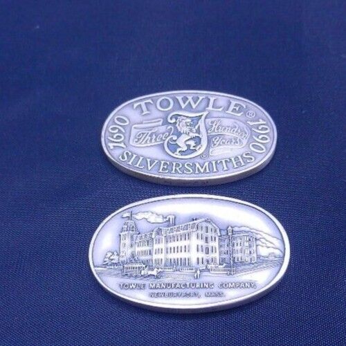  Towle Silversmiths 300-year Commemorative Medallion (1690-1990)  