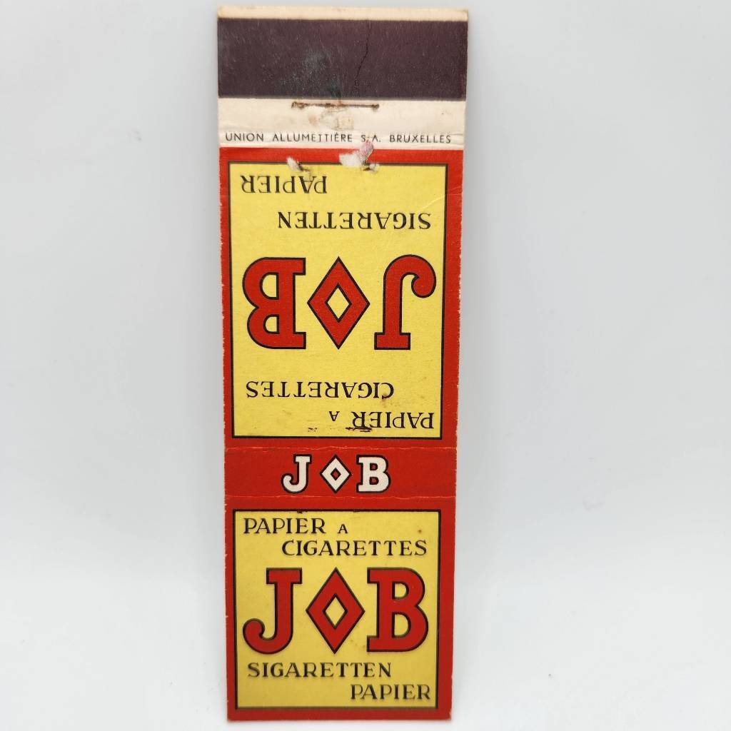 Rare Vintage Matchbook JOB Cigarette Rolling Papers Advertising Brussels Belgium