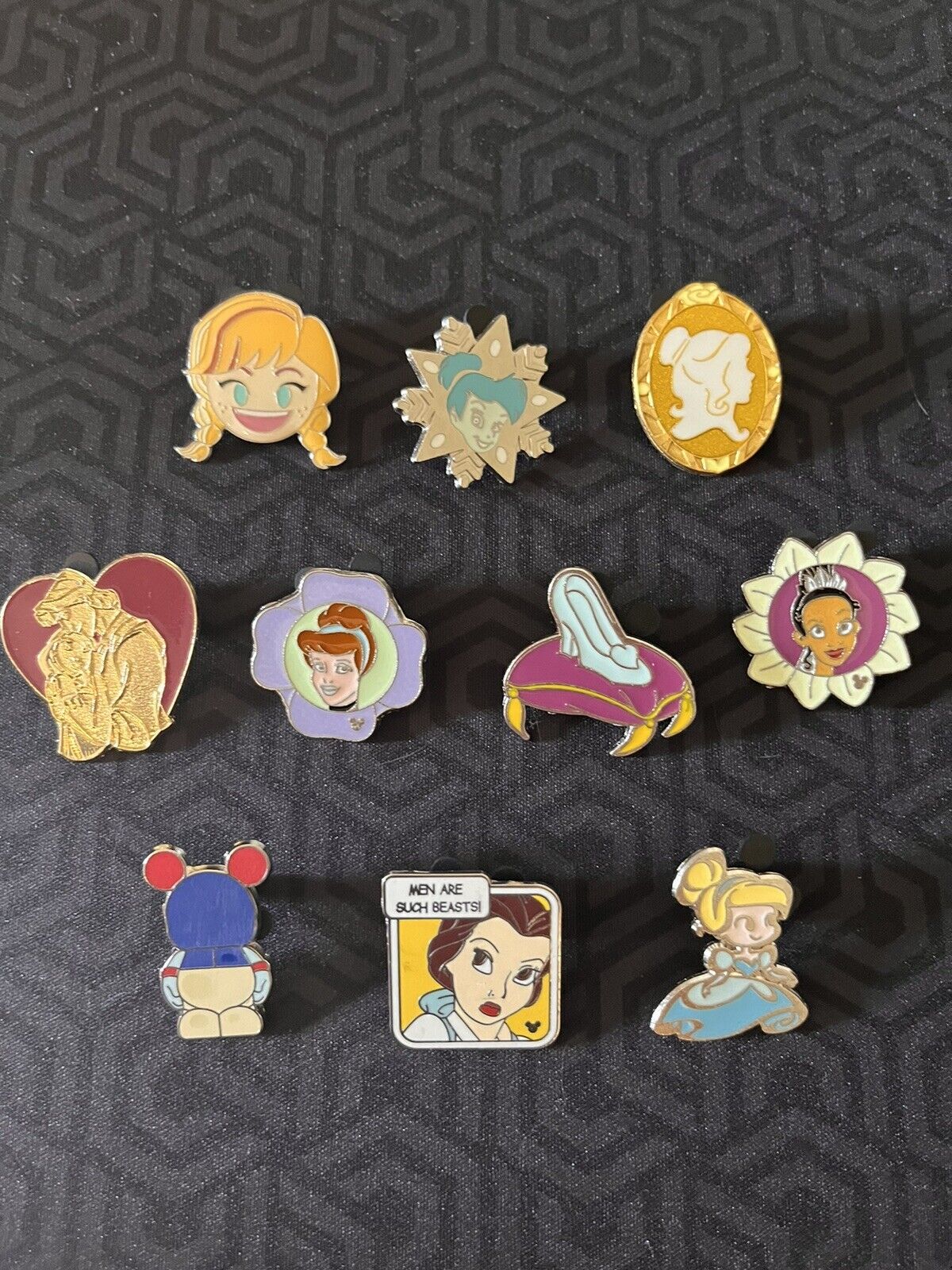 Lot of 10 Princess Themed Disney Pins