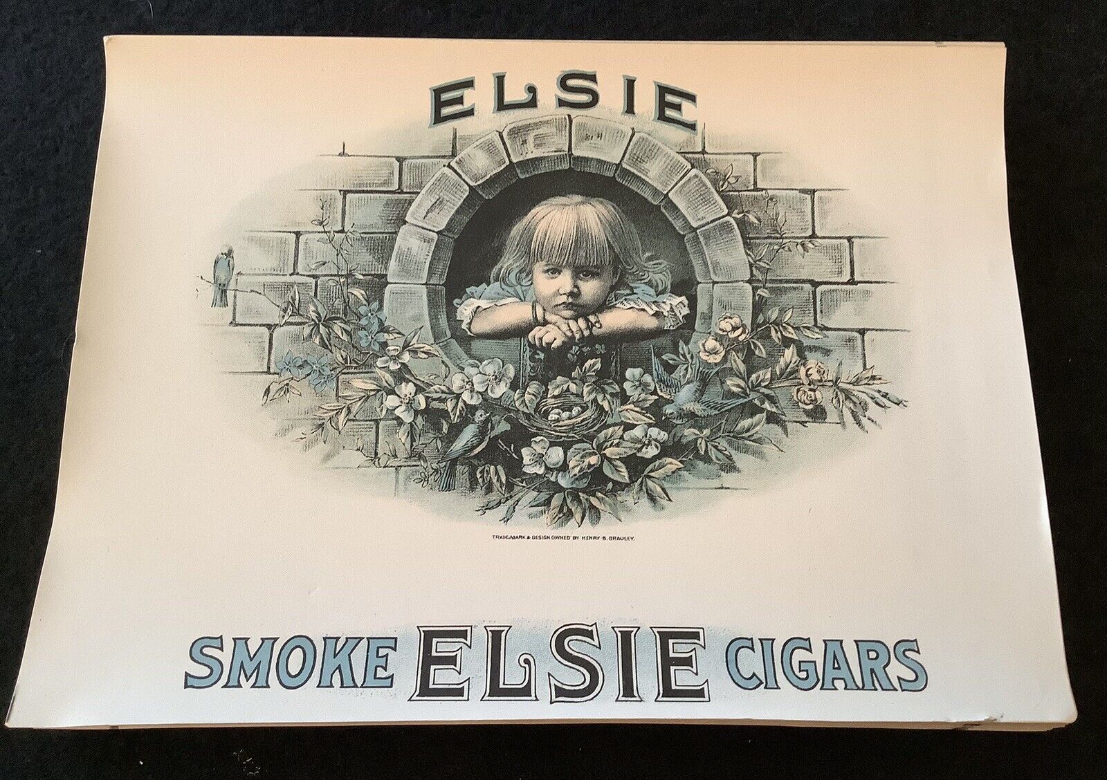 Lot of 100 Vintage New Old Stock Cigar Box Inner Label ELSIE CIGARS