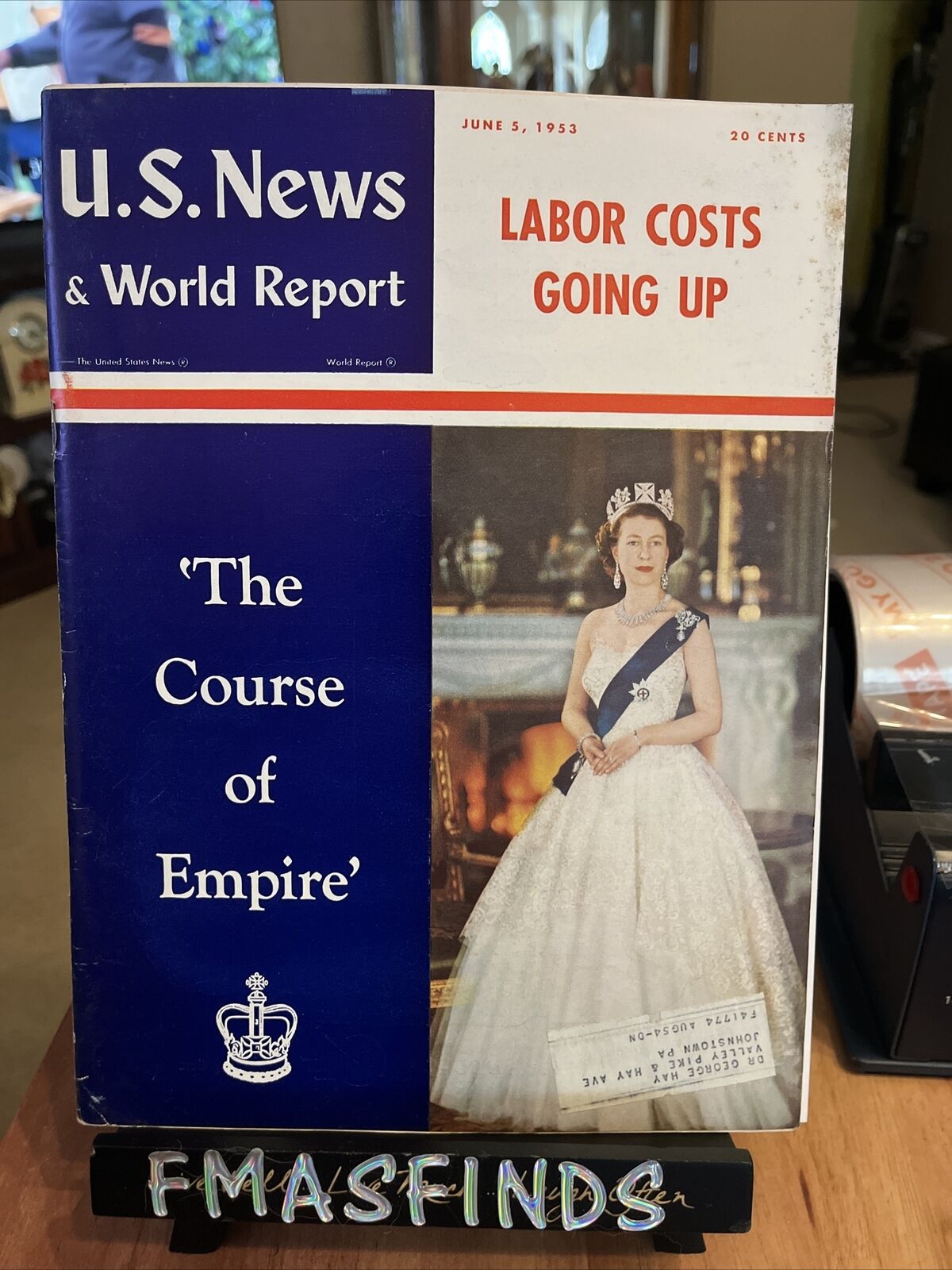 L2 1953 QUEEN ELIZABETH June 5 US NEWS & World Report Magazine