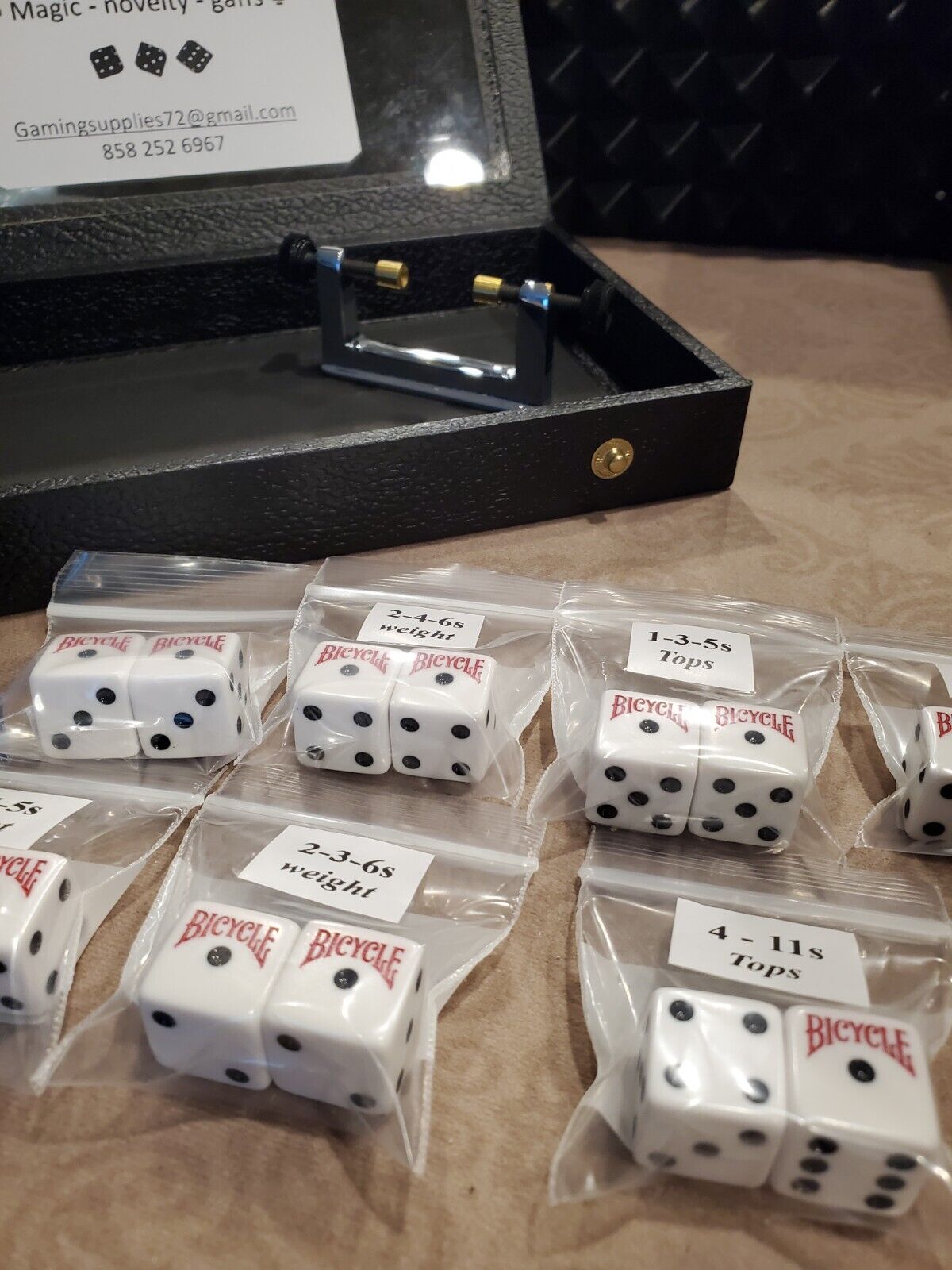 Gaffed dice magician dice trick dice loaded dice weighted dice *FREE SAMPLE*