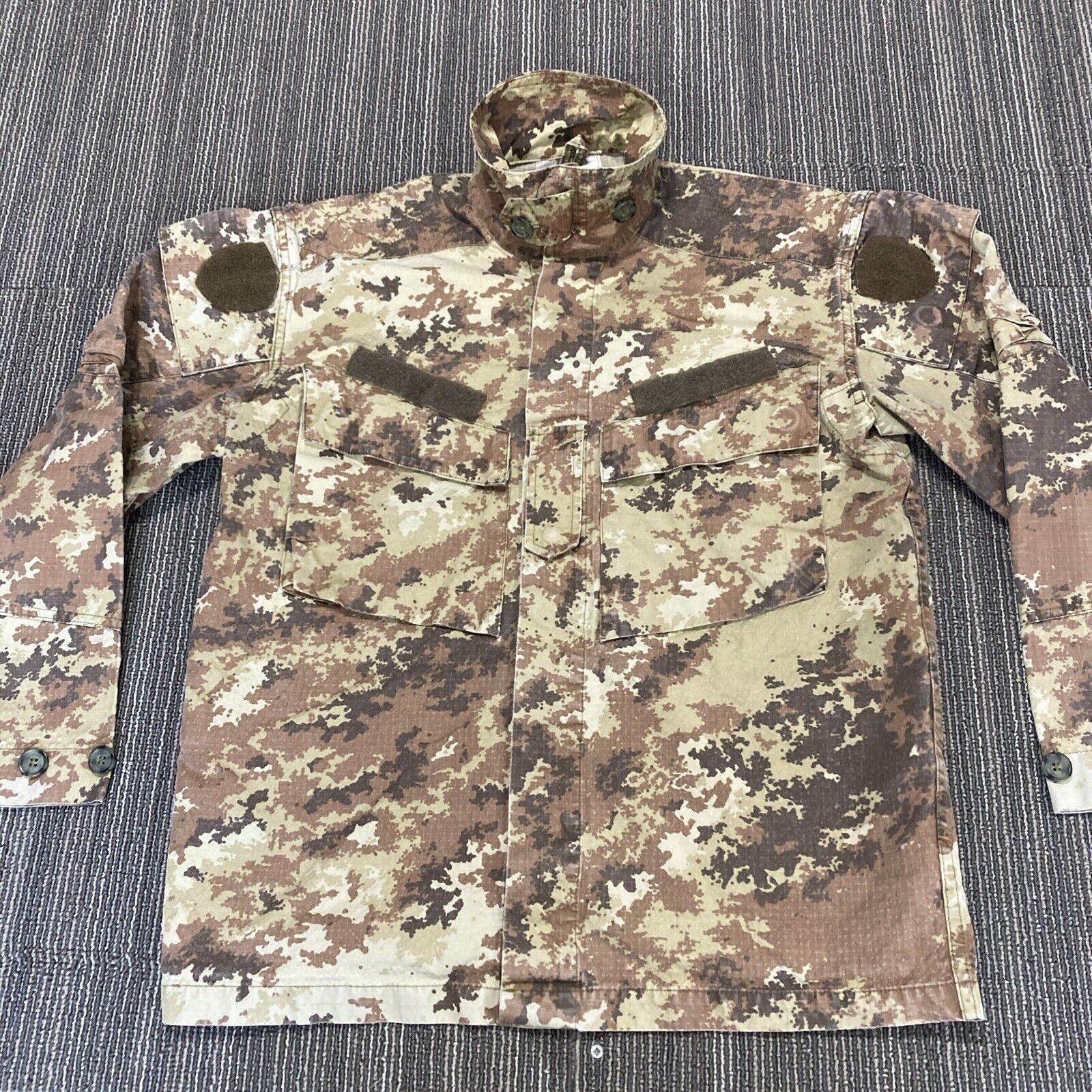 Italian Military Desert Vegetato Shirt Mens Medium Desert Camo Camouflage Canvas