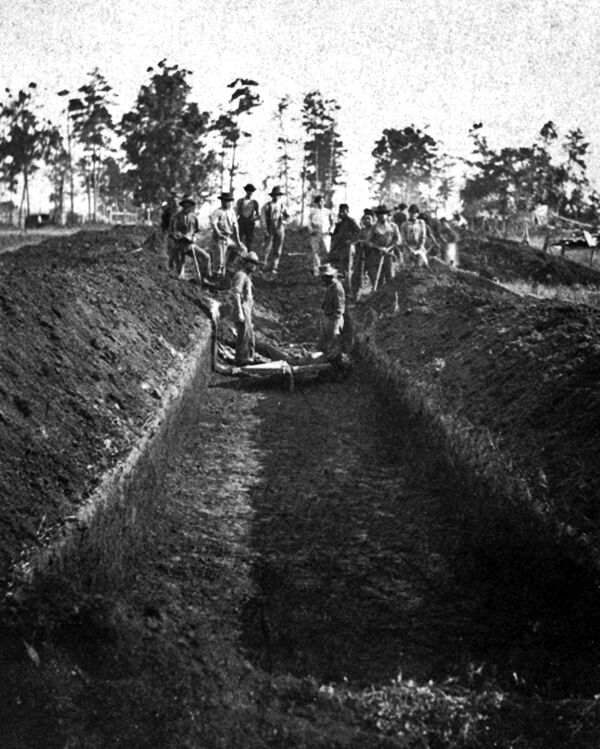 New 11x14 Civil War Photo: Burial of Soldiers at Andersonville Prison, Georgia