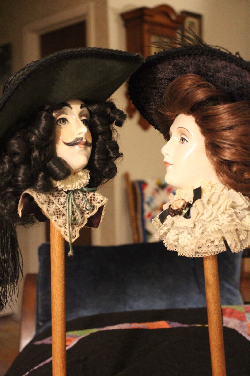 Sir Cedric's Good Heads Couple--The Musketeer and the Lady--Limited Editions