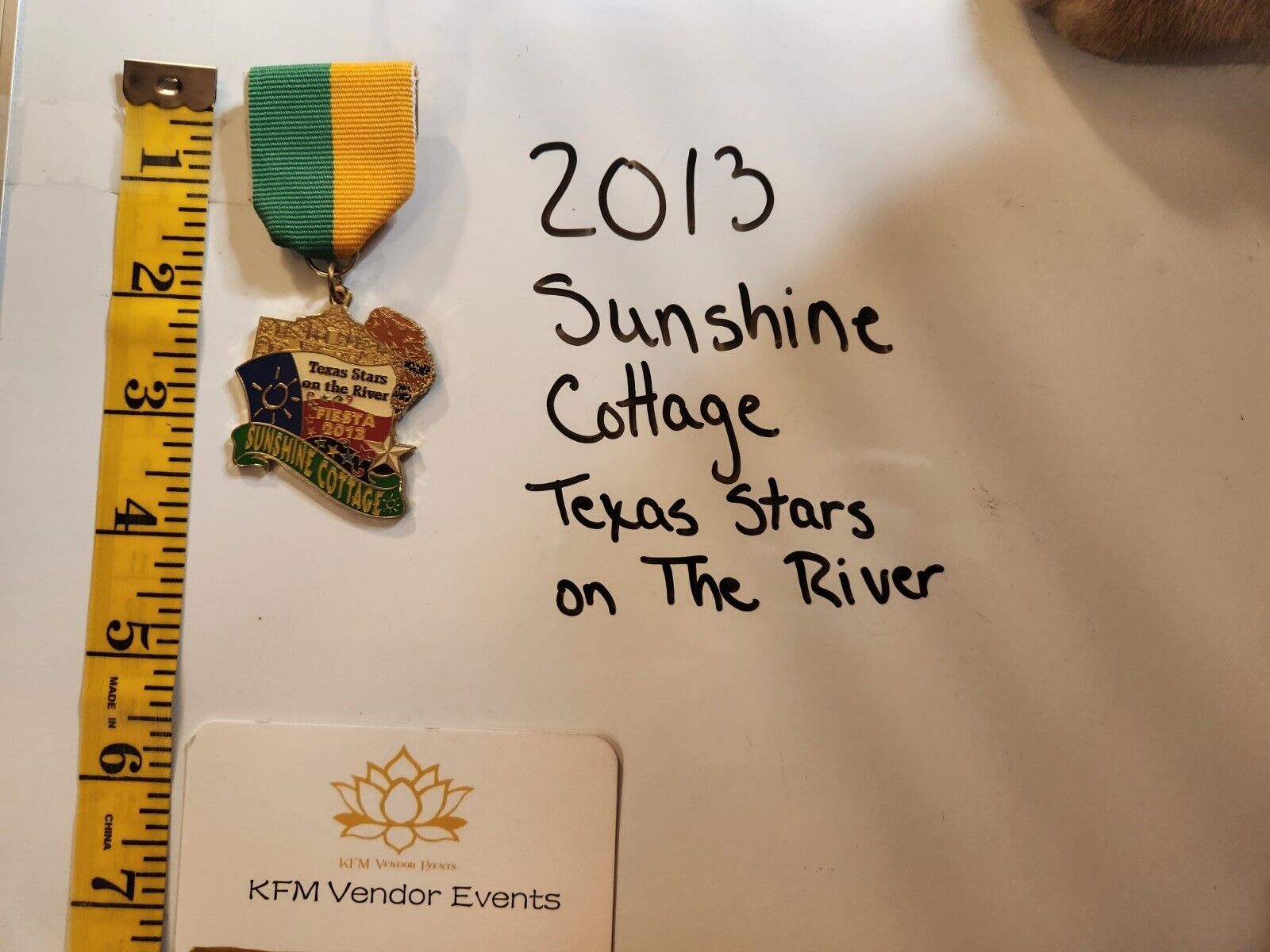 2013 Sunshine Cottage Texas Stars On The River Fiesta Medal