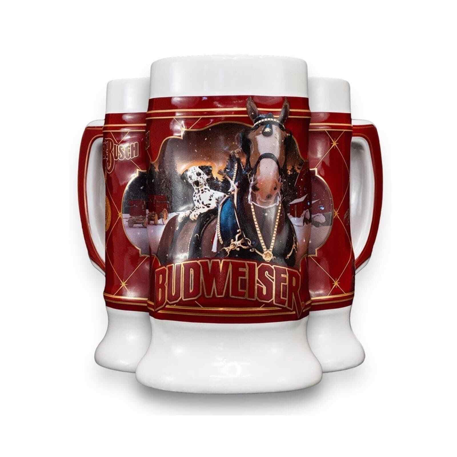 NEW 2022 Budweiser Limited Edition Collector SERIES #43 Clydesdale Holiday Stein
