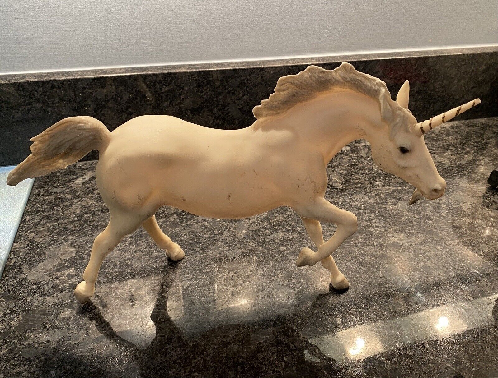 Vintage Breyer Horse - Gray Unicorn Stallion #210