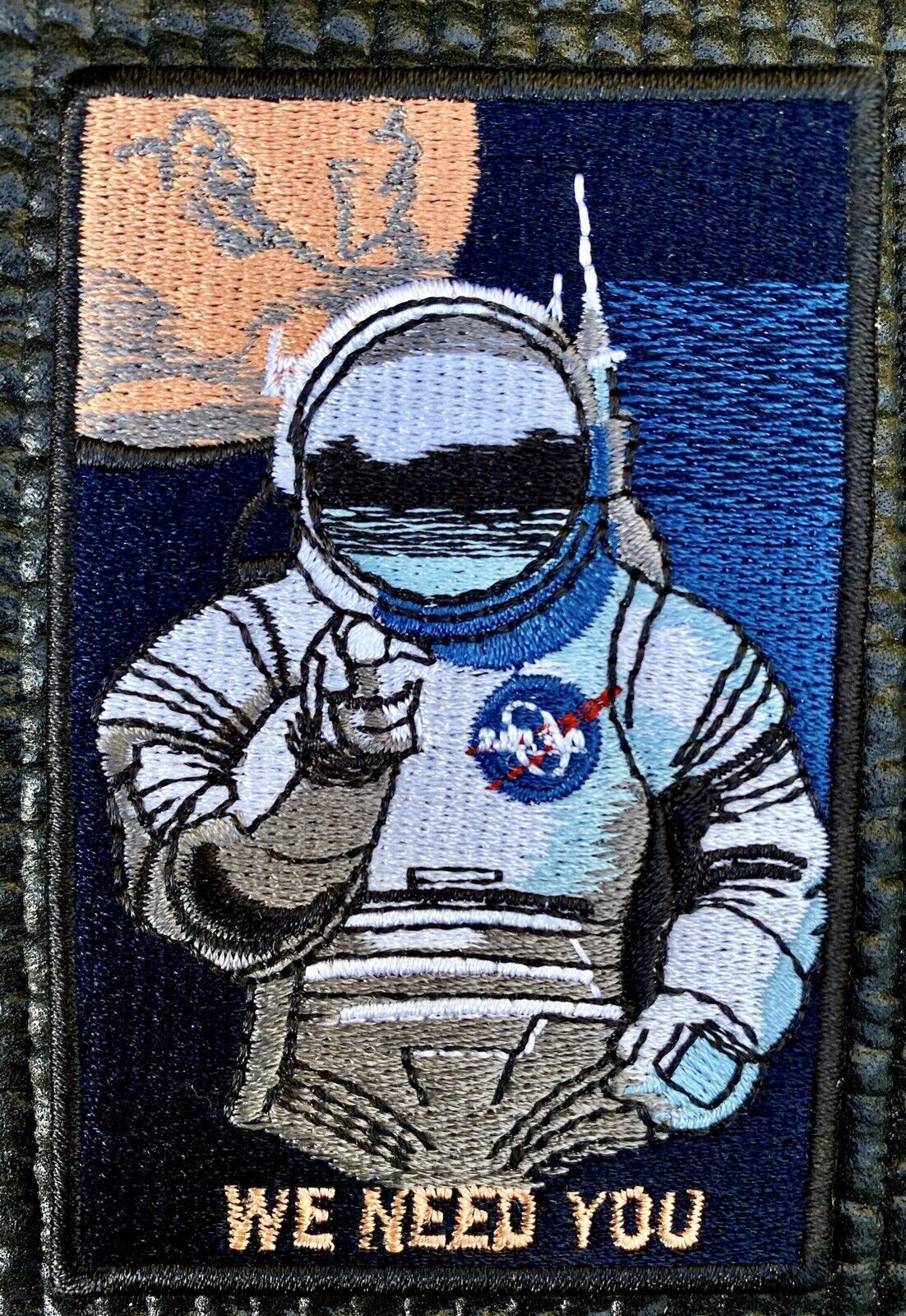 NASA MARS ASTRONAUT RECRUITMENT CAMPAIGN- “WE NEED YOU” PATCH - 3.5” X 2.5”
