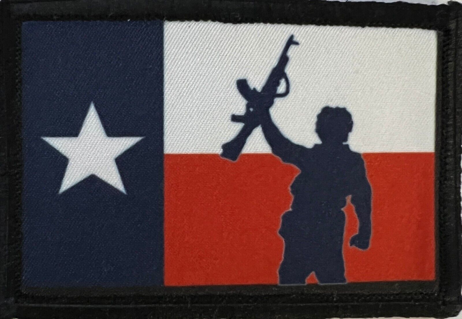 Texas Flag Wolverines  Morale Patch Tactical ARMY Hook Military USA Red Dawn