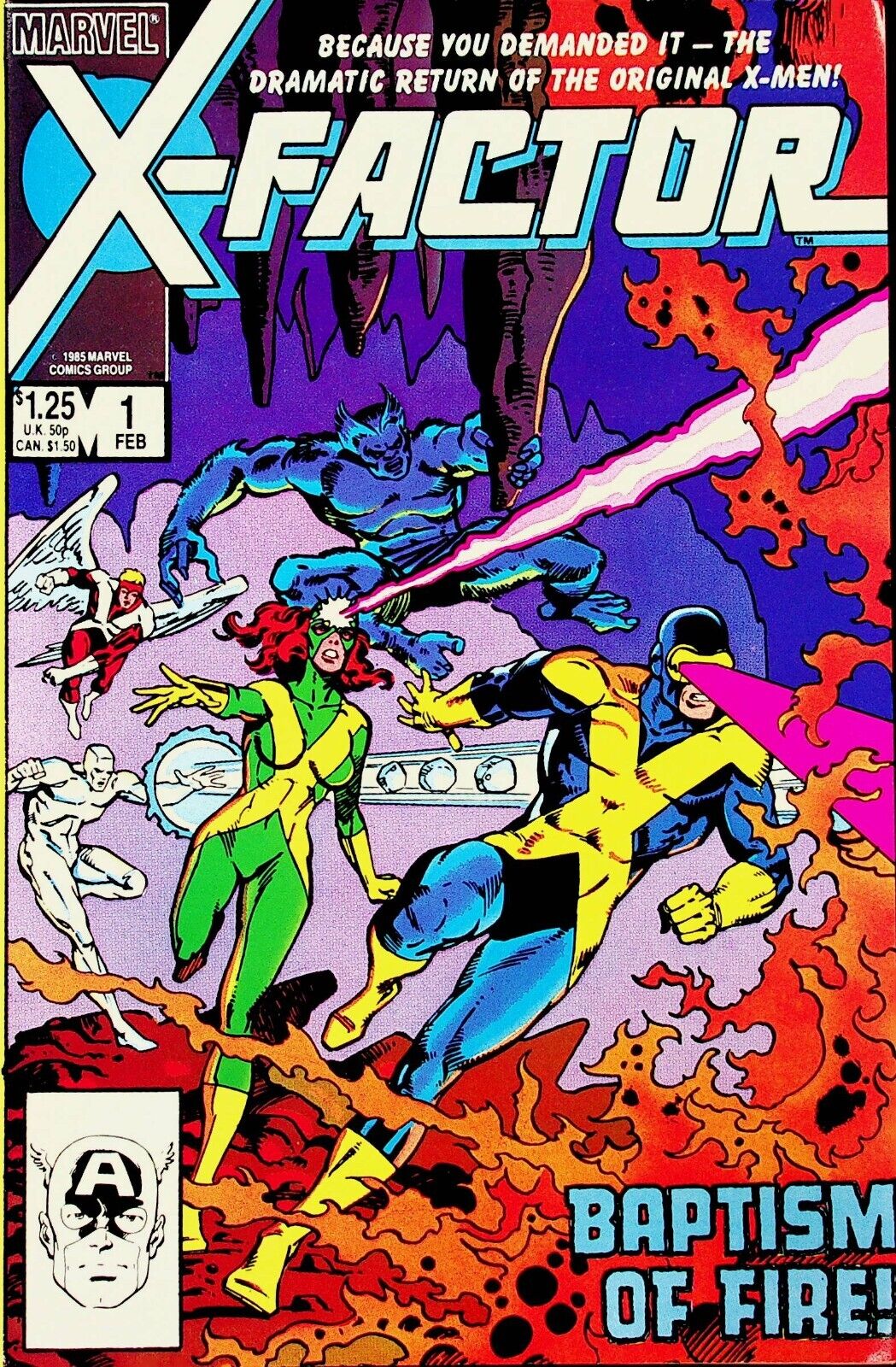 X-Factor #1 February 1985 Marvel Comic Original X-Men Baptism of Fire 684