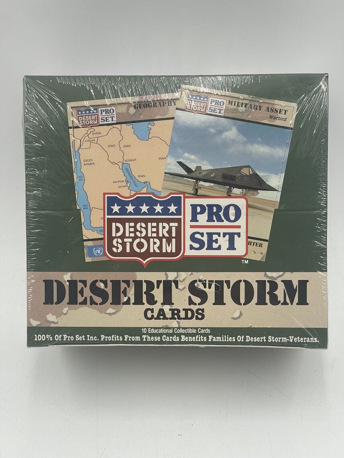 1990-91 Desert Storm Trading Cards Pro Set 36 Packs (New & Factory Sealed)