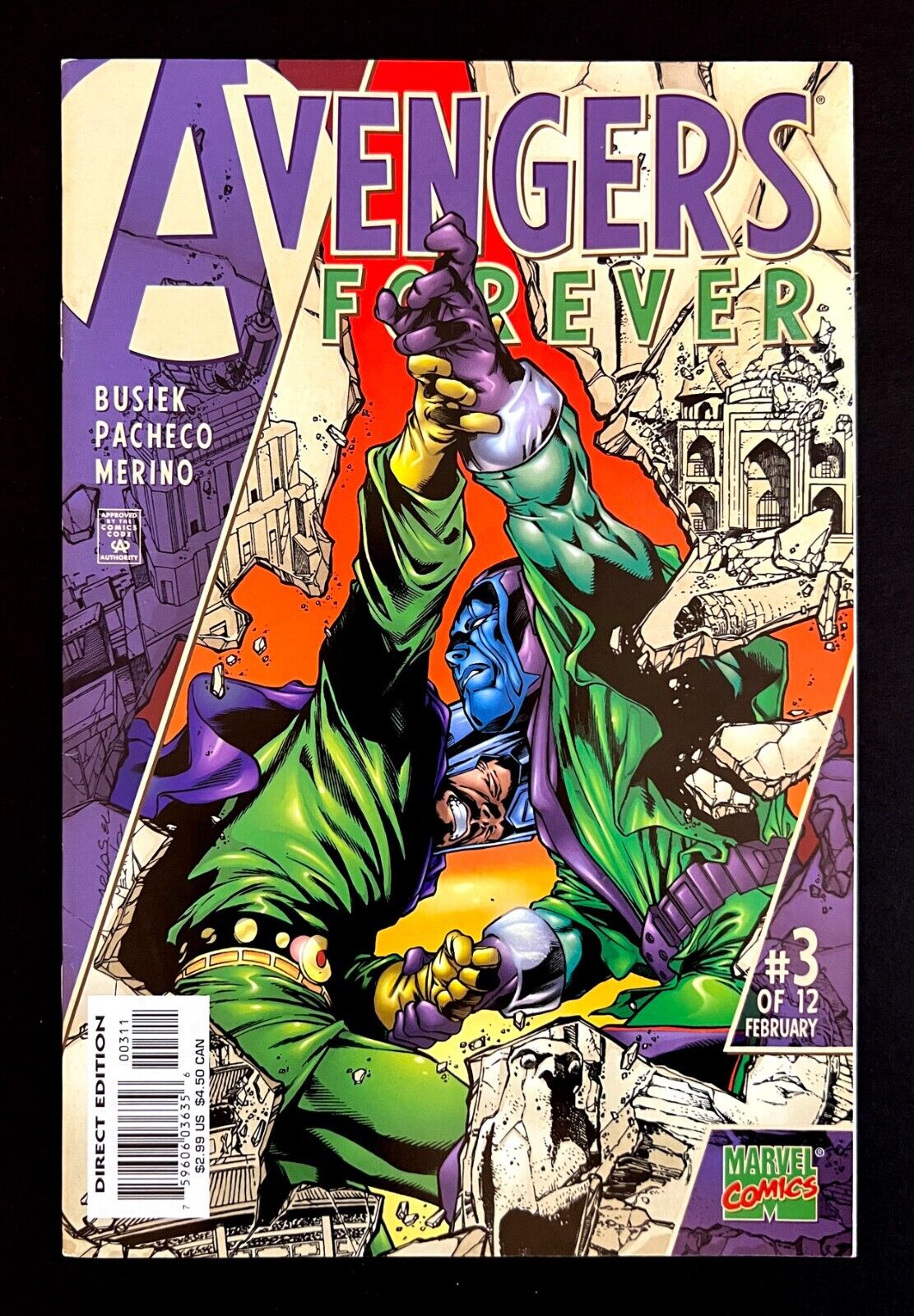 AVENGERS FOREVER #3 Kang Vs. Immortus Loki TV Series TVA Marvel Comics 1999