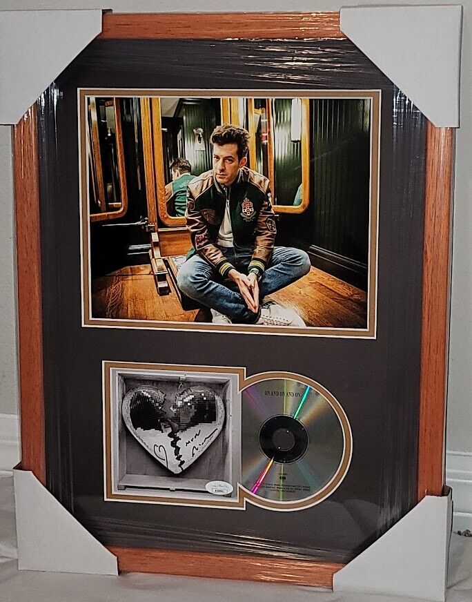 Mark Ronson autographed signed On and On and On CD JSA Certified Framed