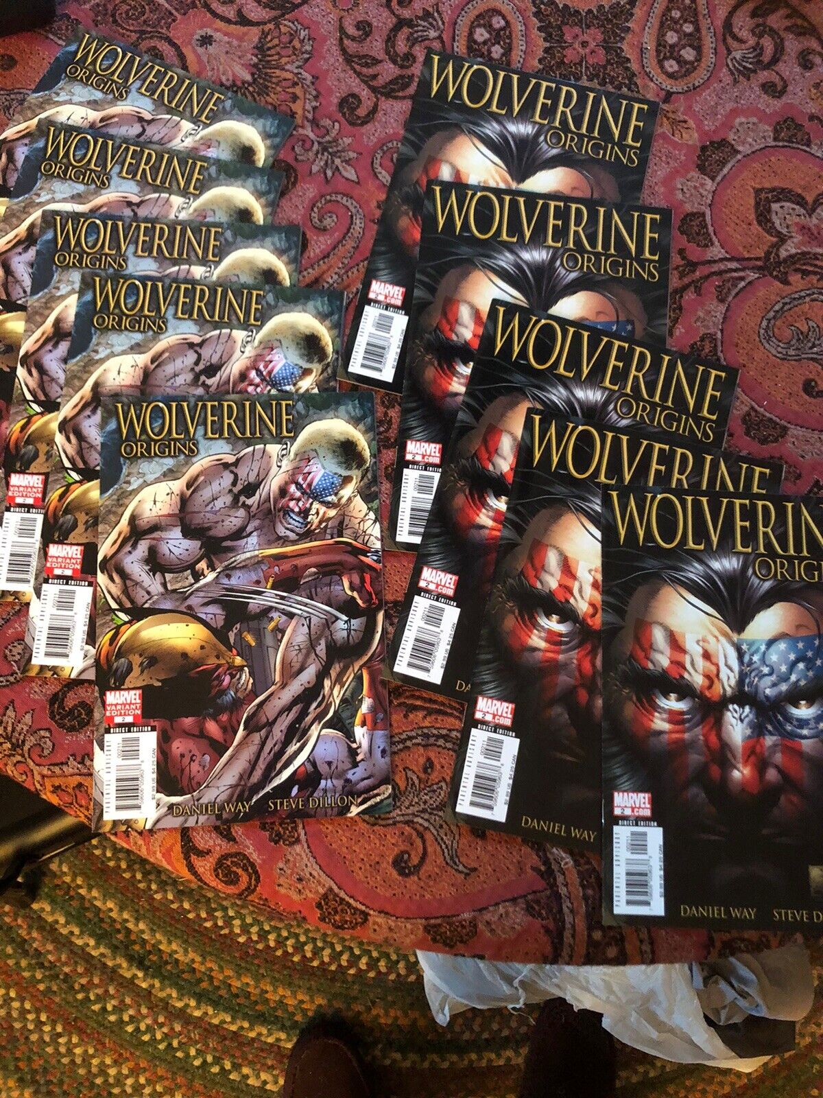 Wolverine Origins #2 Dealer/Investor Lot 2006 5 Uncirculated Copies  Of Each