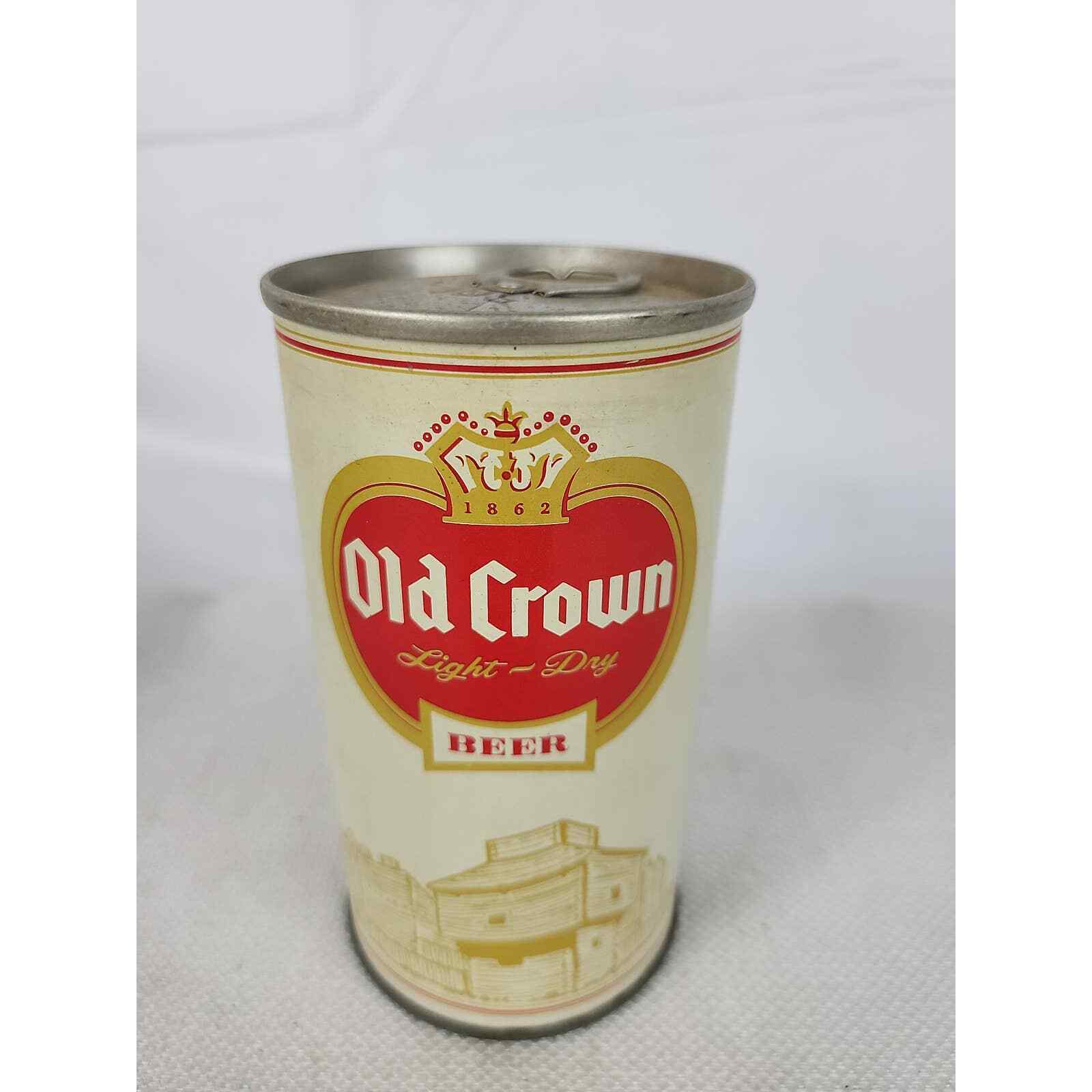 Old Crown Light Dry Peter Hand Brewing Co Chicago IL Pull Tab Beer Can EMPTY