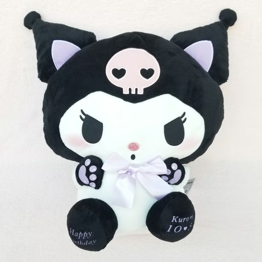 US SELLER Kuromi Birthday Black Neko Cat Cosplay DX Plush