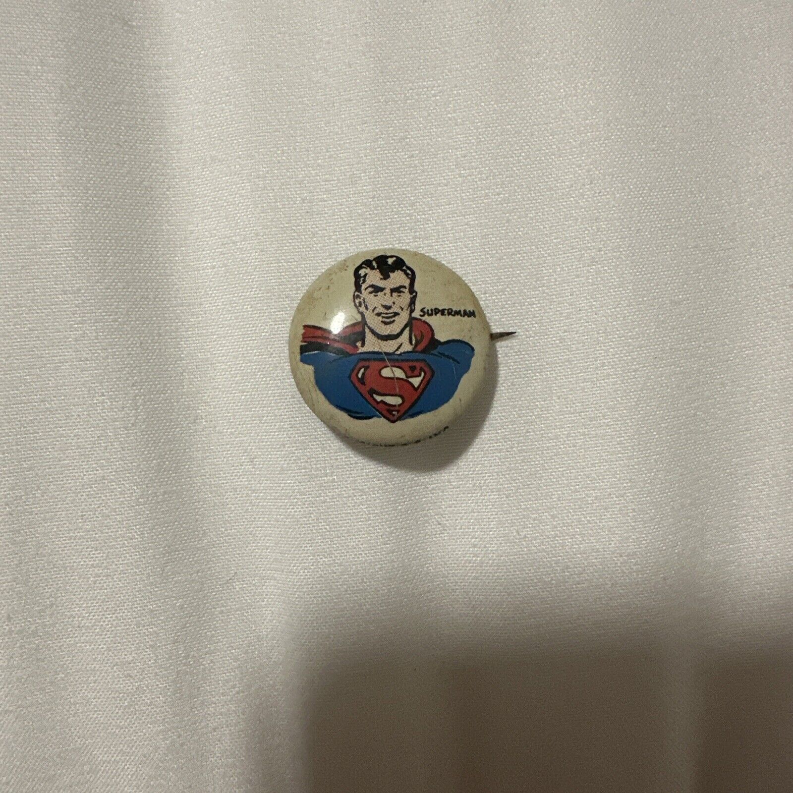 Vintage 1940s Superman Kellogg's Pep Cereal Pinback Pin