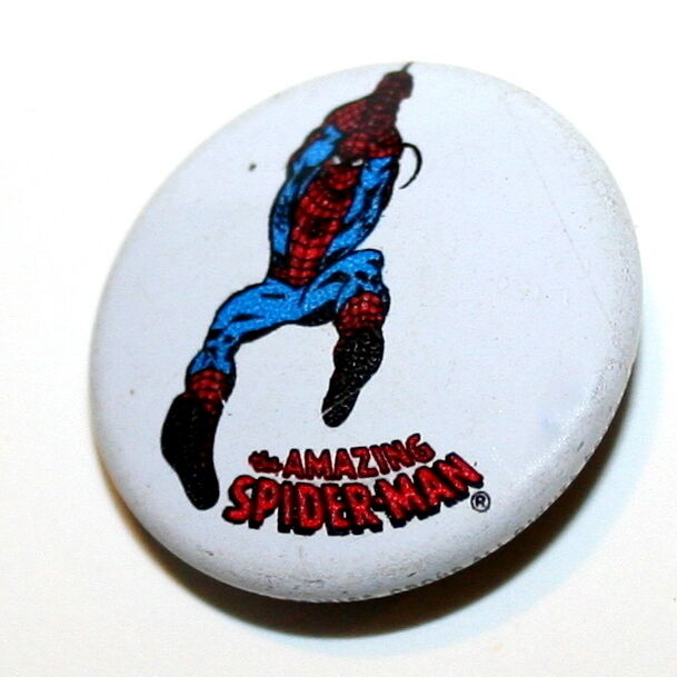Vintage Amazing Spider-man Spider man Marvel Comics 1977 NOS Metal Button pin