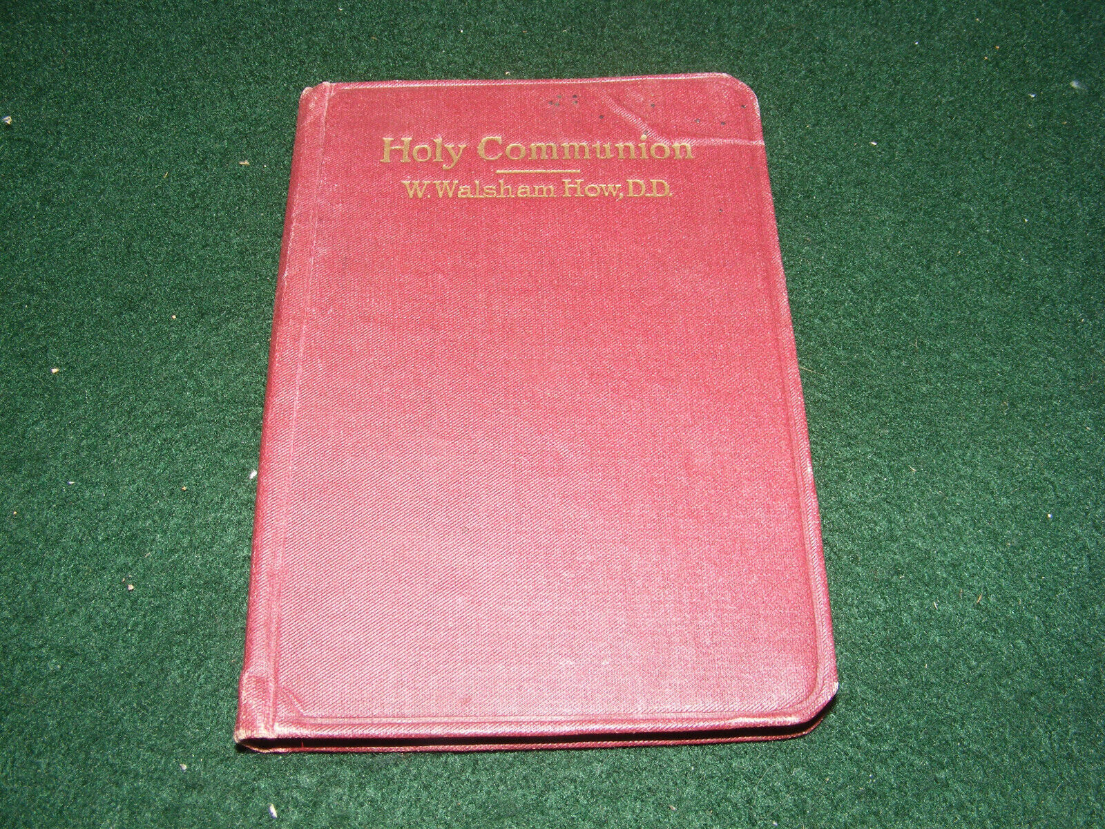 VINTAGE HOLY COMMUNION BOOKLET BY W WALSHAM HOW CONFIRMATION LLANFECHAIN 1919
