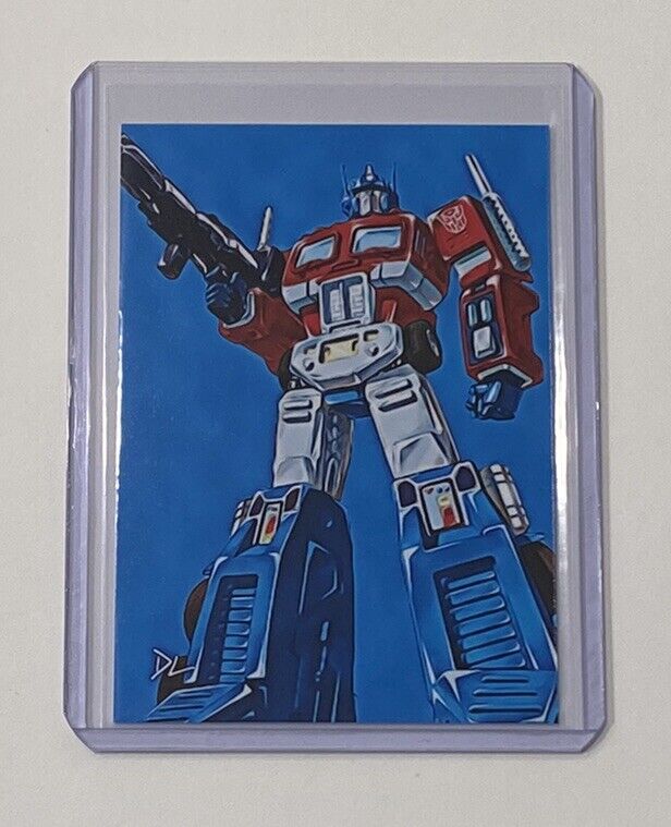 Optimus Prime Limited Edition Artist Signed Transformers Trading Card 7/10