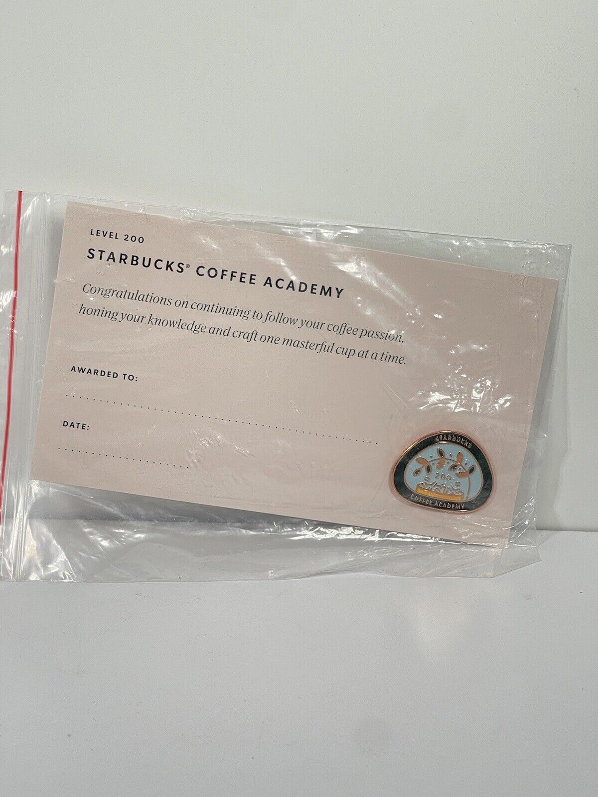 Starbucks Limited Edition Level 200 Pin Coffee Academy 
