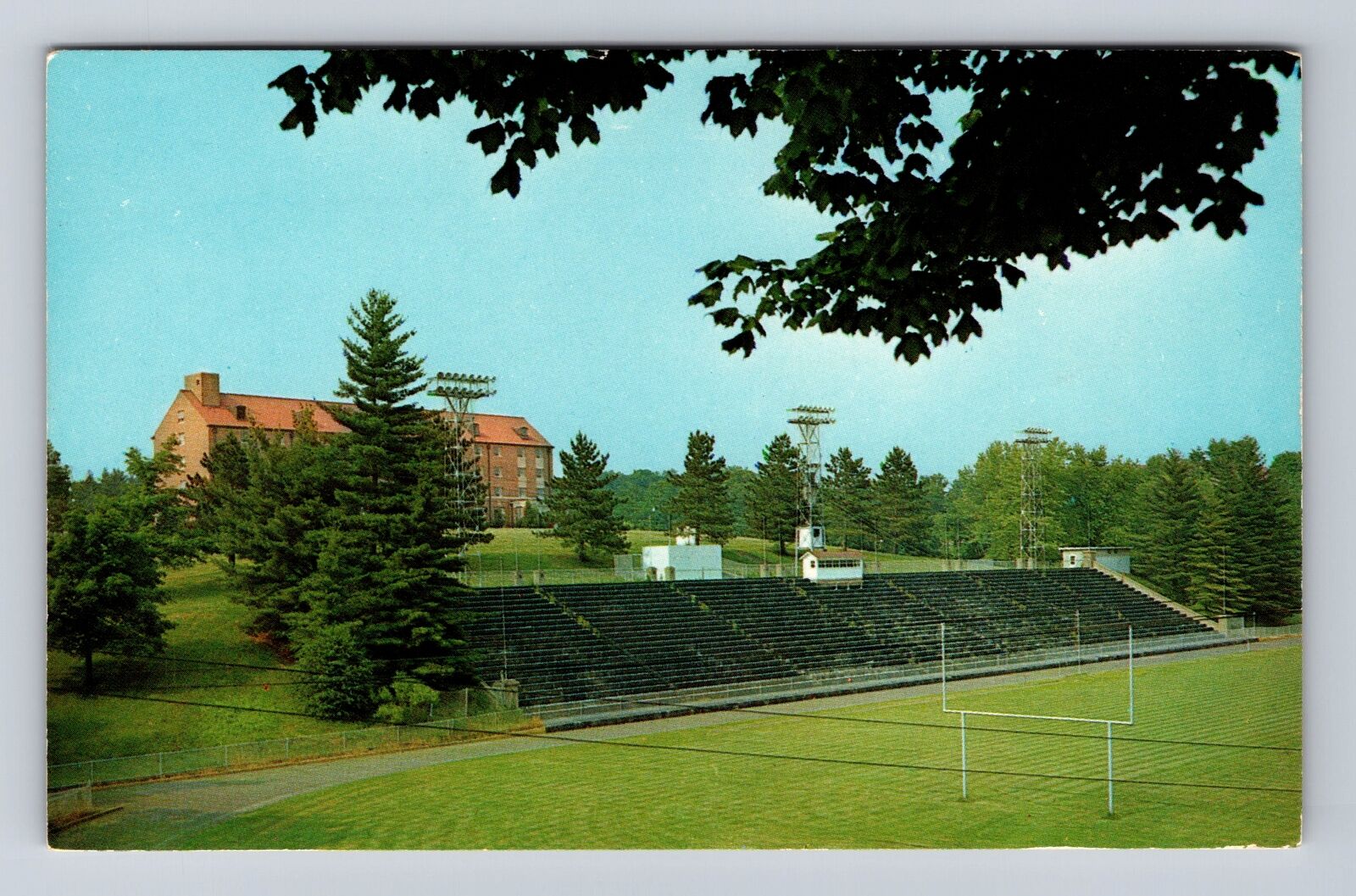New Concord OH-Ohio, Muskingum Footballs Stadium, Antique, Vintage Postcard