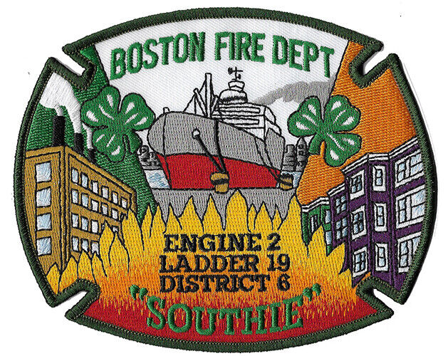 Boston Engine 2 Ladder 19 District 6 Southie NEW Fire Patch