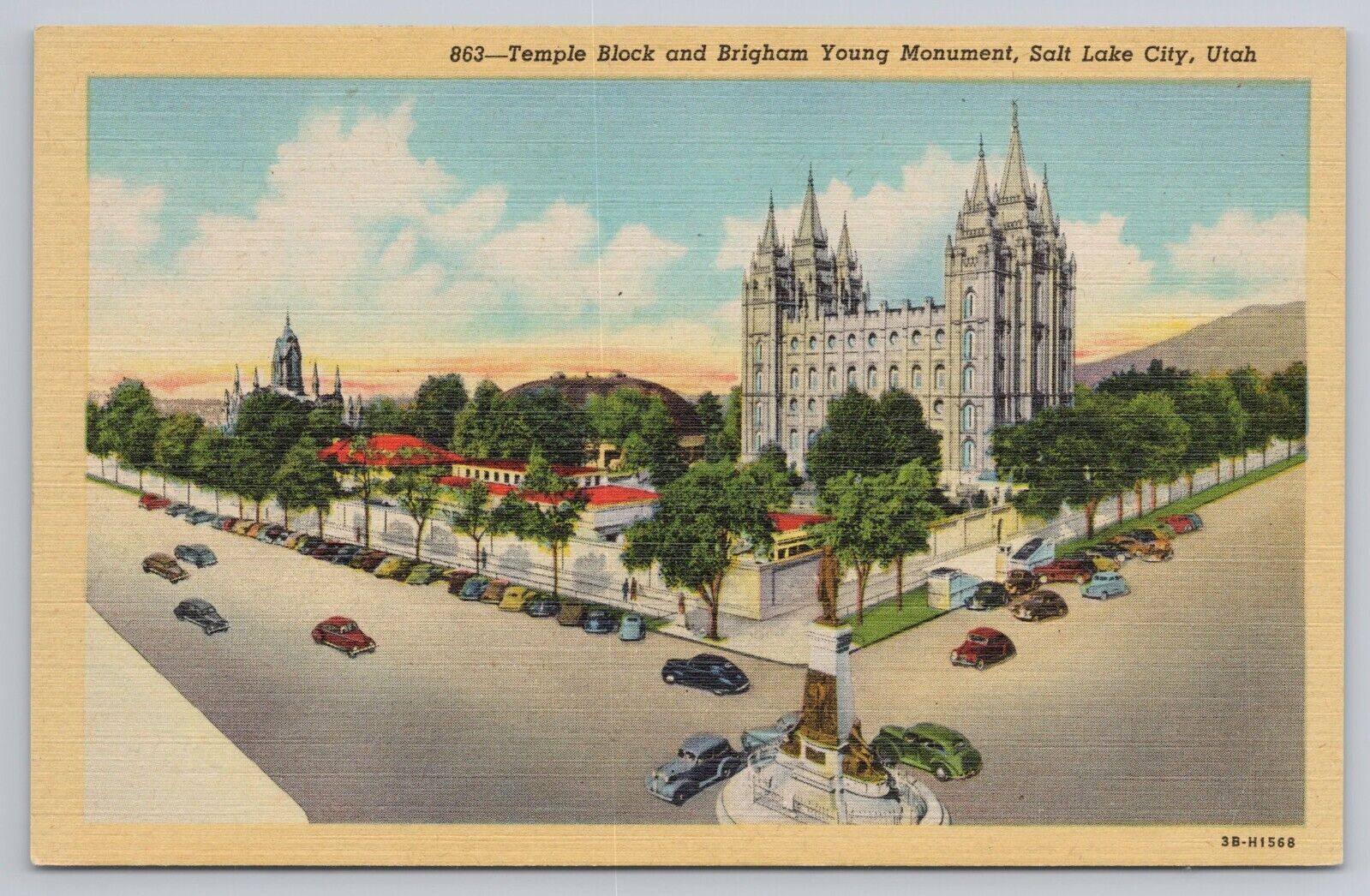 Temple Block Brigham Young Monument Salt Lake City UT UNP