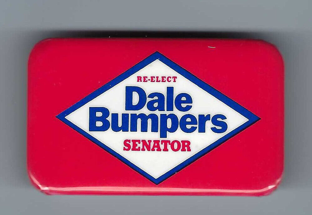 Dale Bumpers Arkansas (D) US Senator 1974-98 political pin button