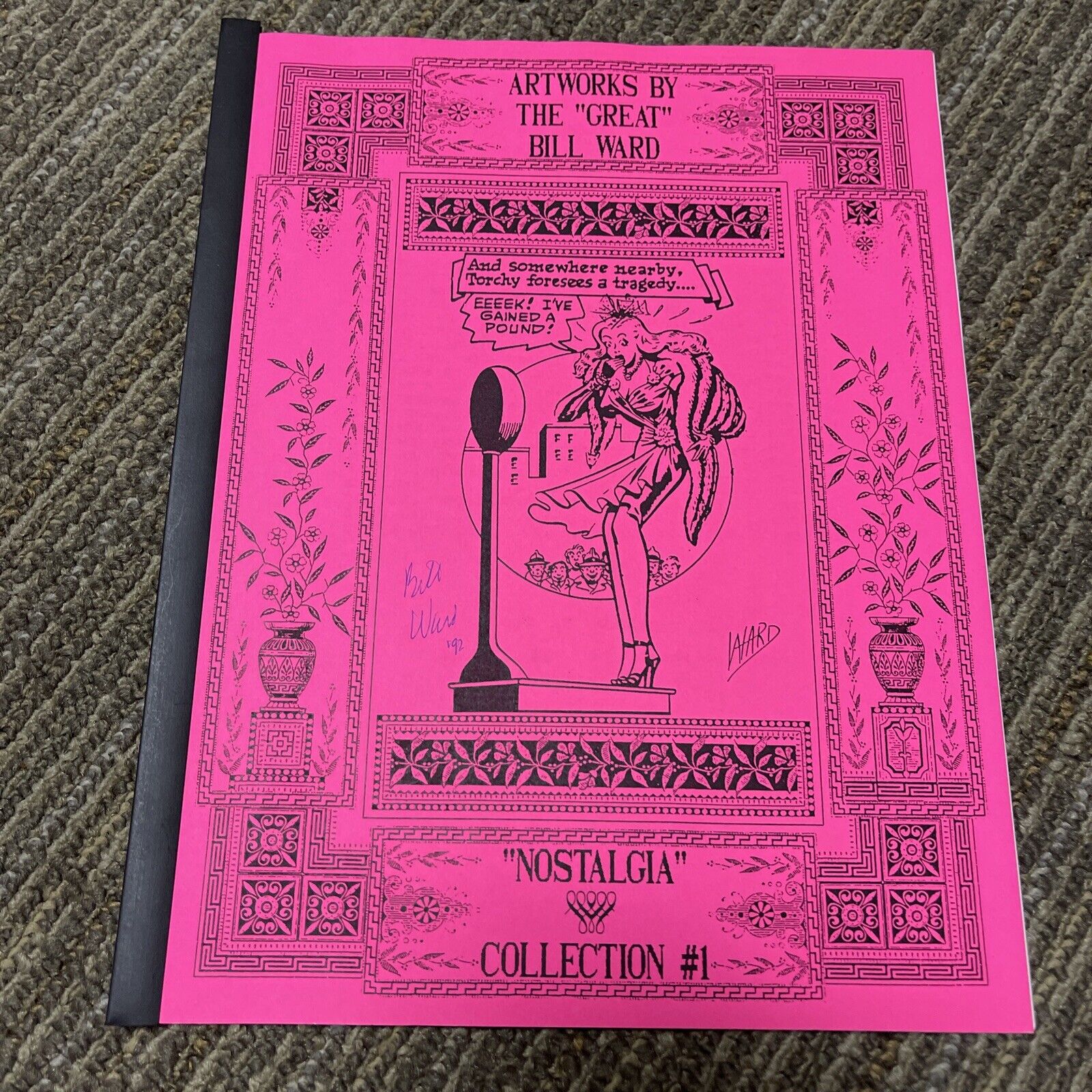 BILL WARD’S Nostalgia Collection #1 Fanzine ANIMATION SIGNED By BILL WARD