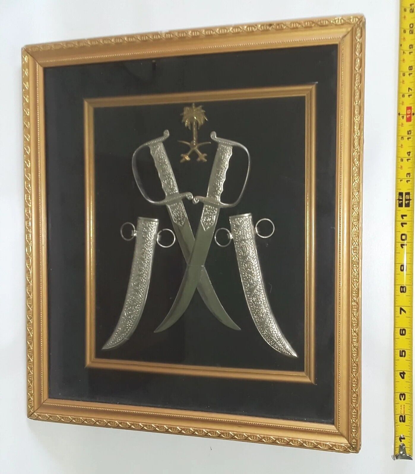 Khanjar Knife Silver Jambiya Antique Dagger Sheath Framed Medallion