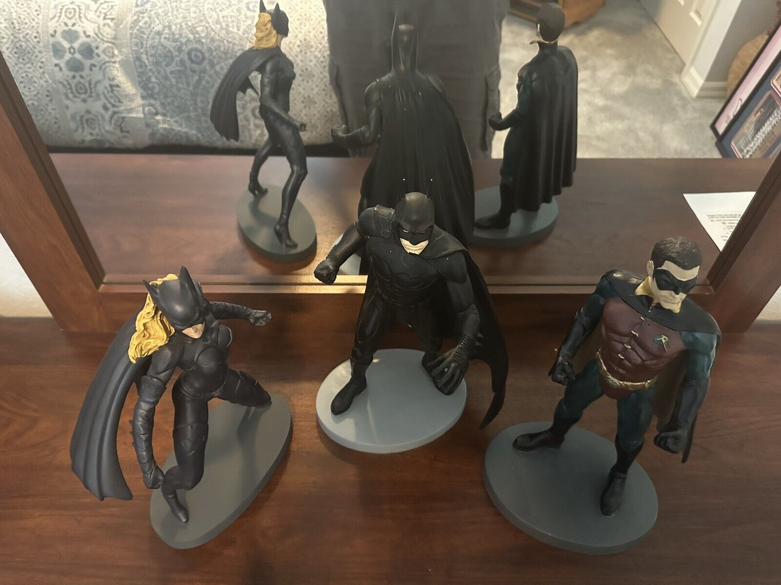 Rare Warner Bros. Studio Store LOT (3) Batman, Robin, Batgirl Figures 12” - 13”