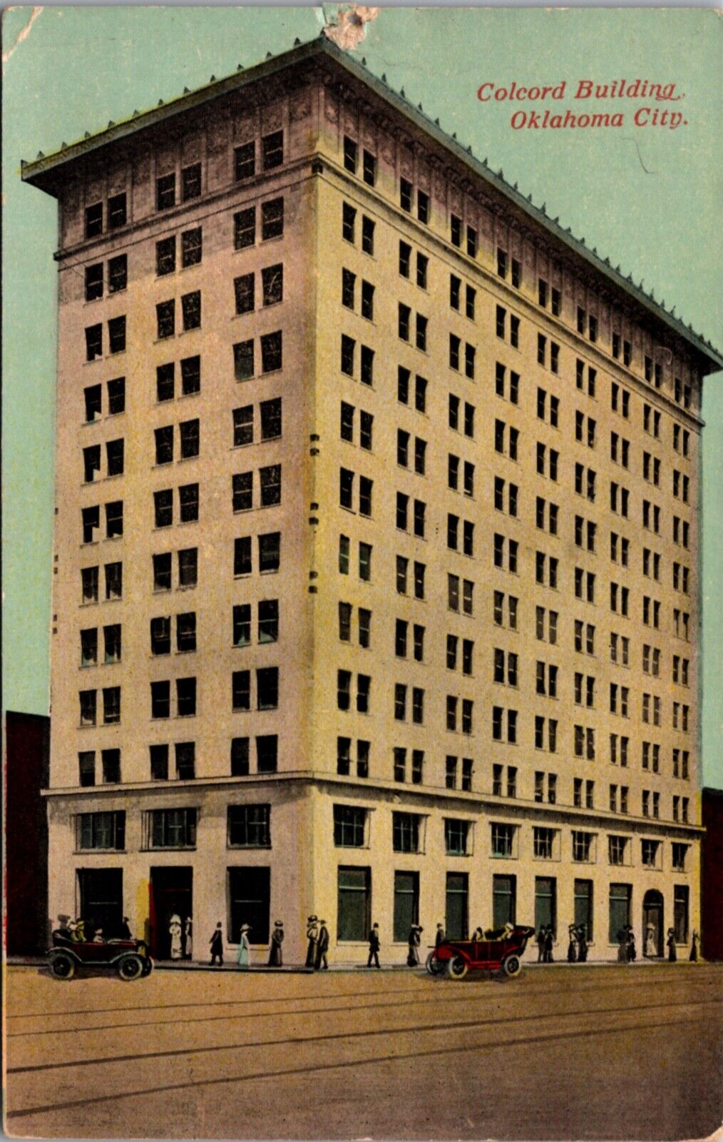 Postcard Colcord Building in Oklahoma City, Oklahoma