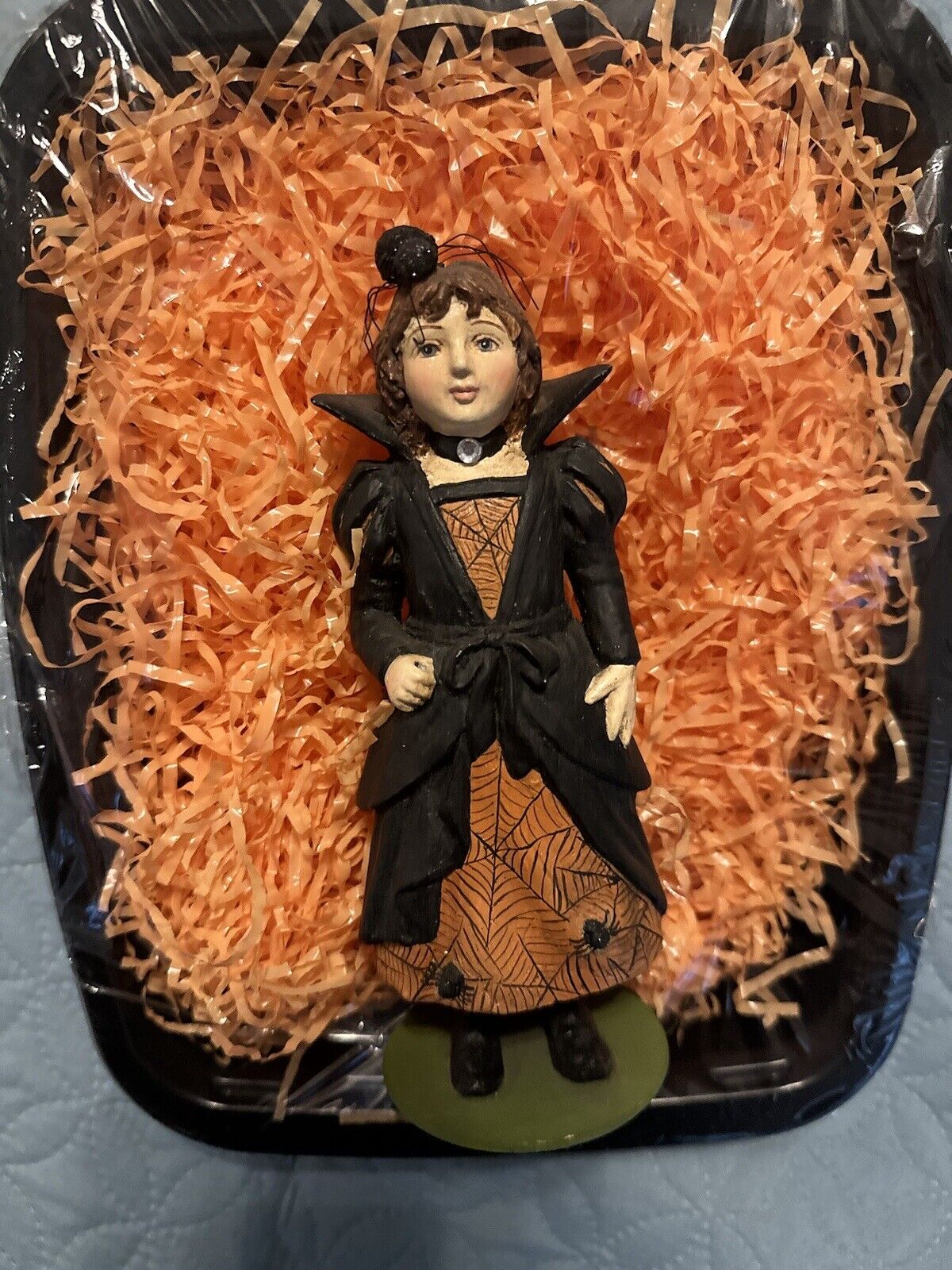 Vintage Bethany Lowe Halloween Spider Queen Girl Witch Figurine Retired 2013