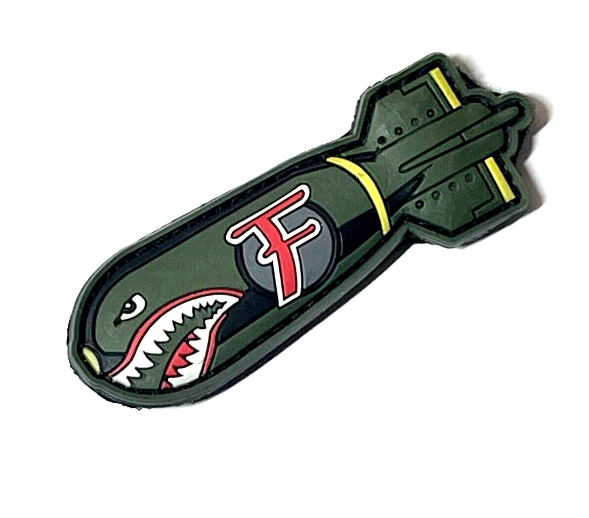 Dropping F Bomb WW2 Style Tactical PVC Morale Patch (Hook & Loop Backing)  New
