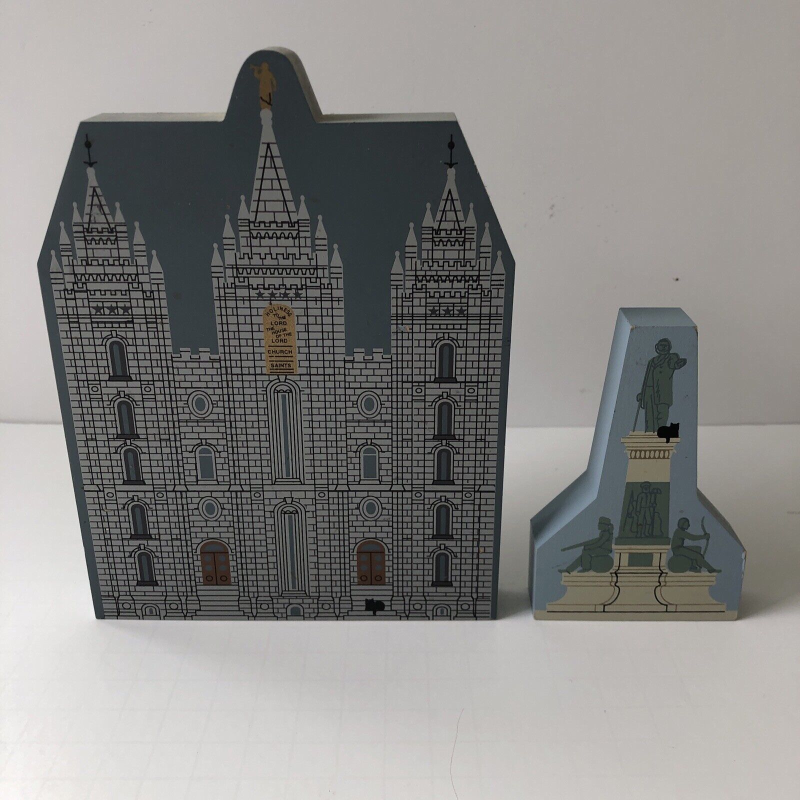 The Cat\'s Meow Salt Lake City Temple & Brigham Young Monument Shelf Sitters