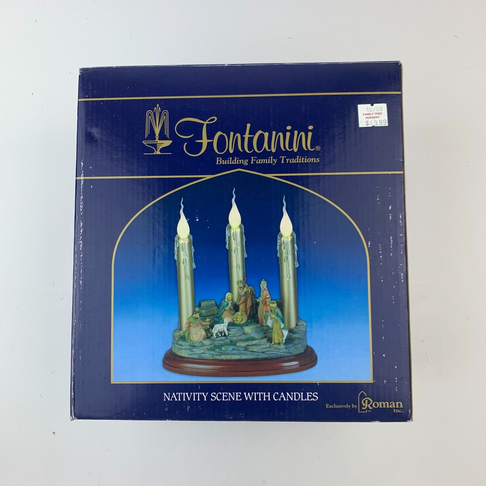 Fontanini Roman Nativity Scene With Candles Light Up 54654 Works