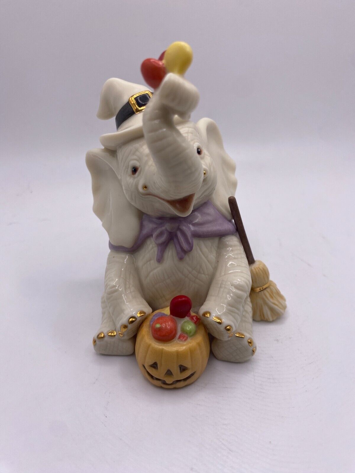 Lenox - Trunks & Treats Halloween Witch Elephant Porcelain Figure - 3.5\
