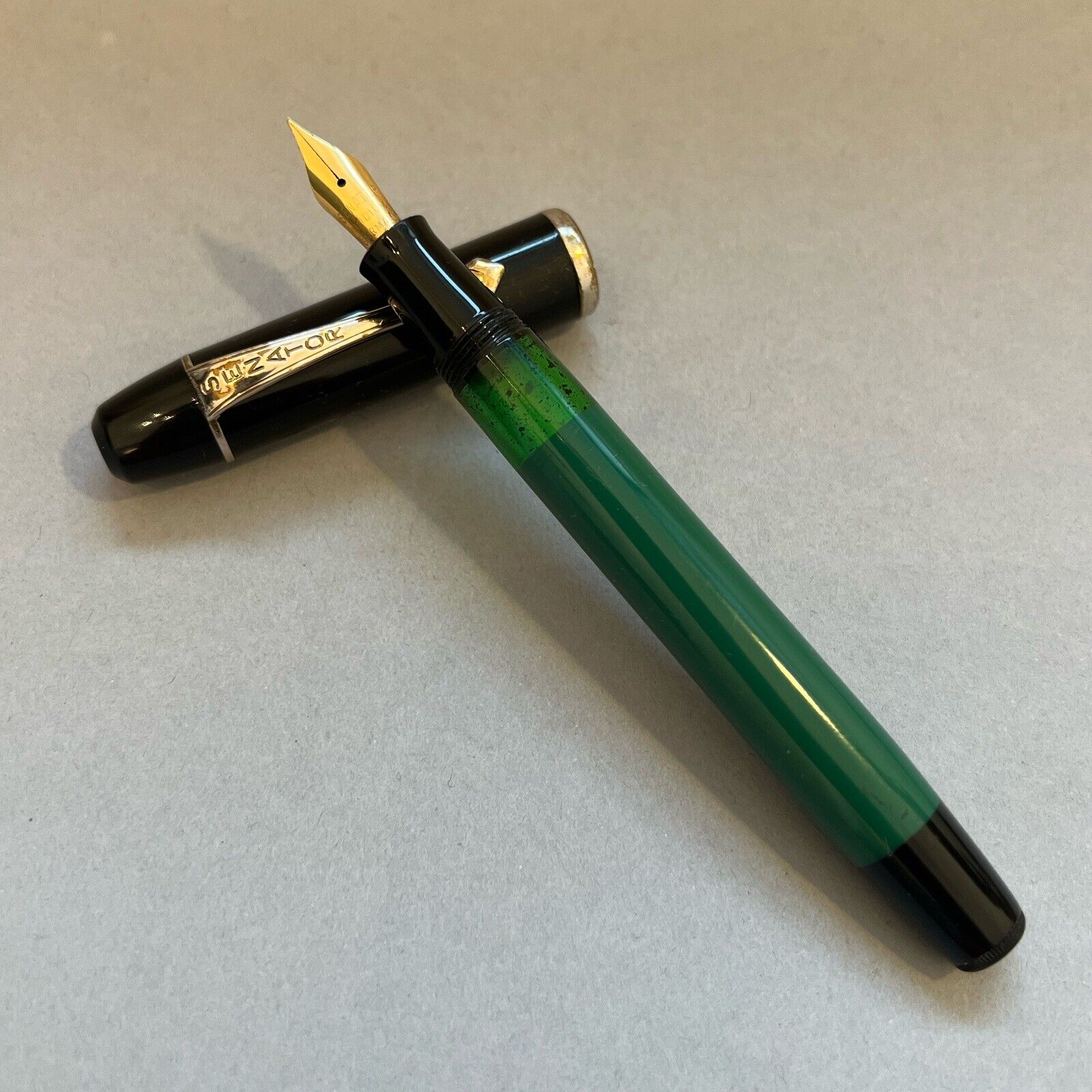 Vintage Senator Green Black  Fountain Pen, Germany