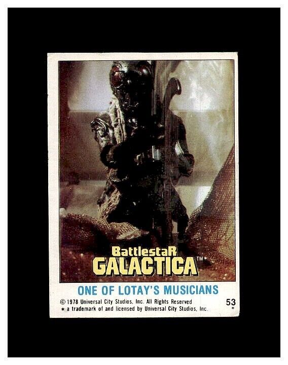 BattleStar Galactica Trading Card 1978 Vintage #53 Lotays Musicians