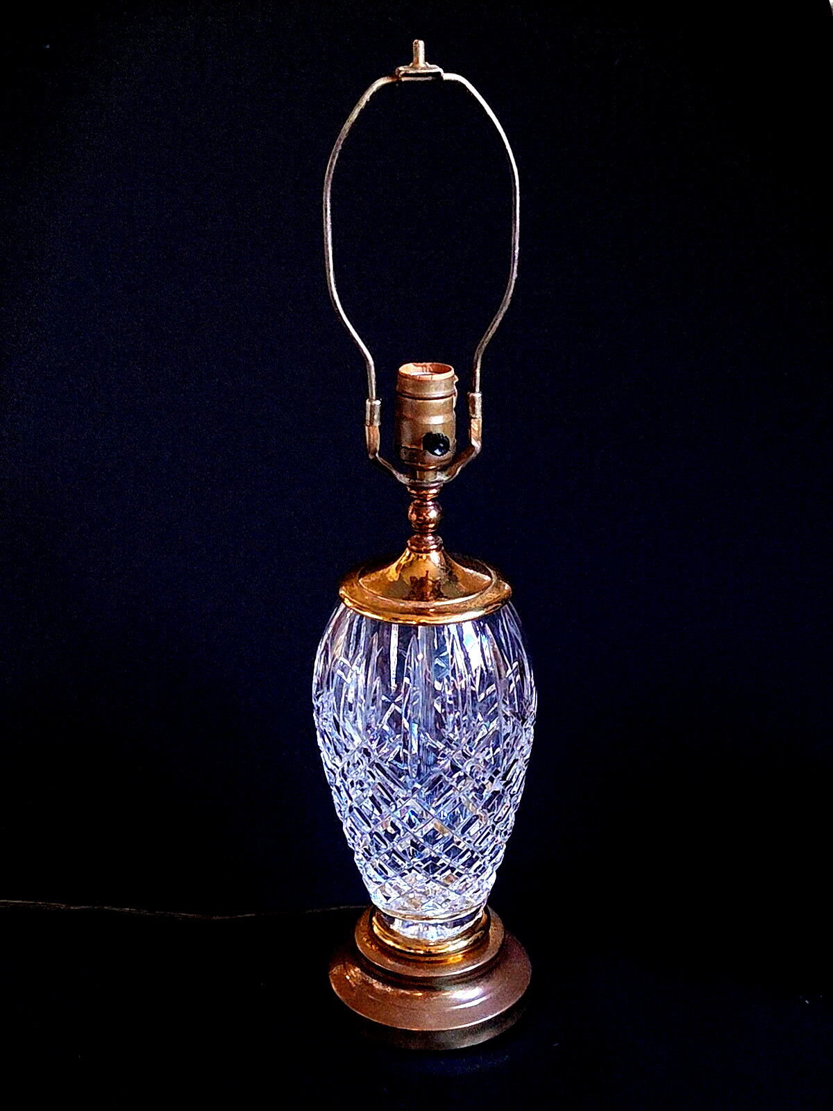 WATERFORD ARAGLIN ELECTRIC LAMP, Cut Lead Crystal, 24\