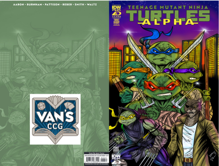 Teenage Mutant Ninja Turtles Alpha #1 Jason Turner Variant Limited 1000 PRE SALE