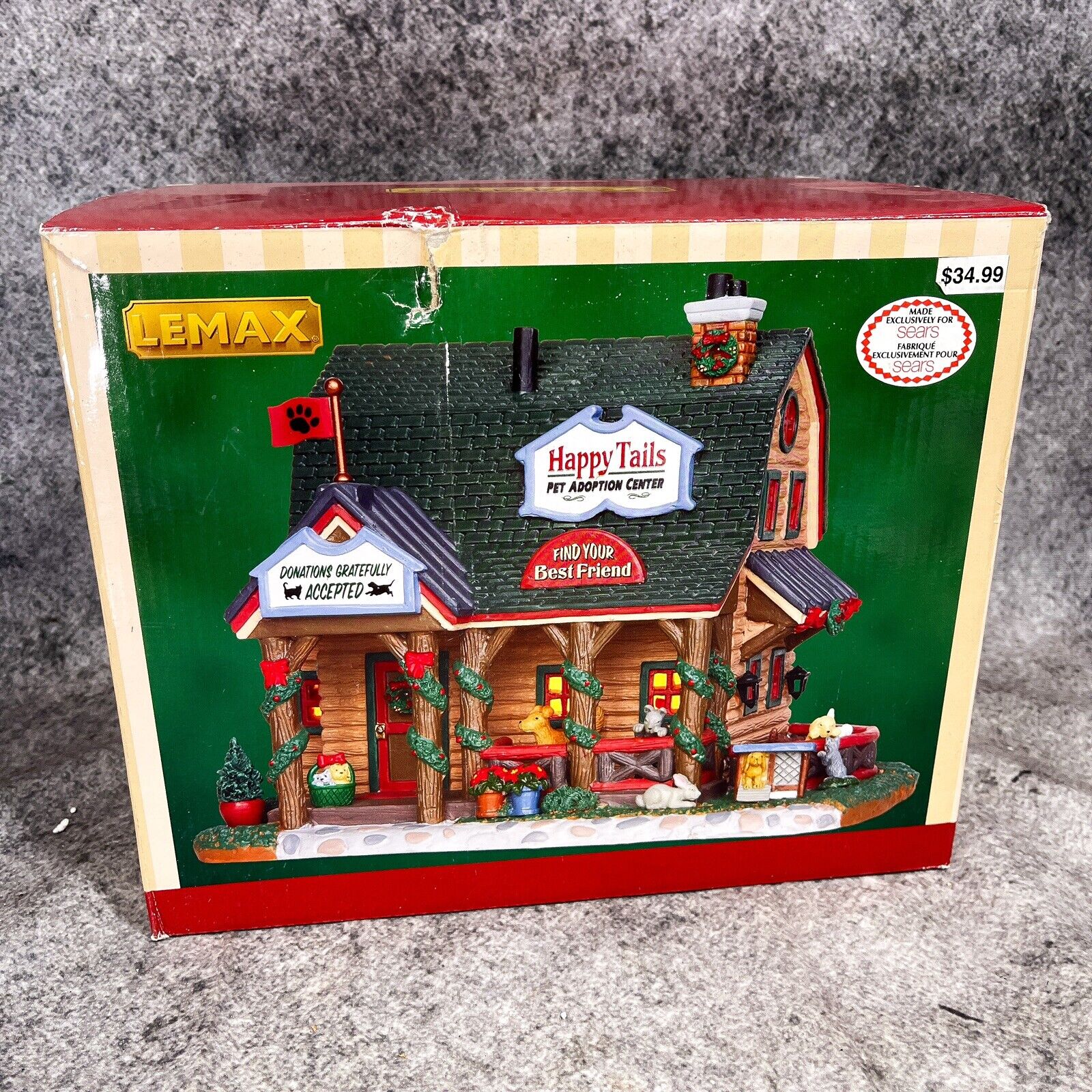 Lemax Happy Tails Pet Adoption Center Sears Exclusive Lighted Christmas Village
