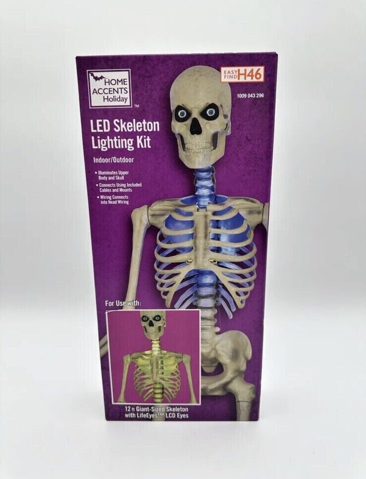 NEW - Home Accents 12 Ft Skeleton LED Holiday Lighting Kit