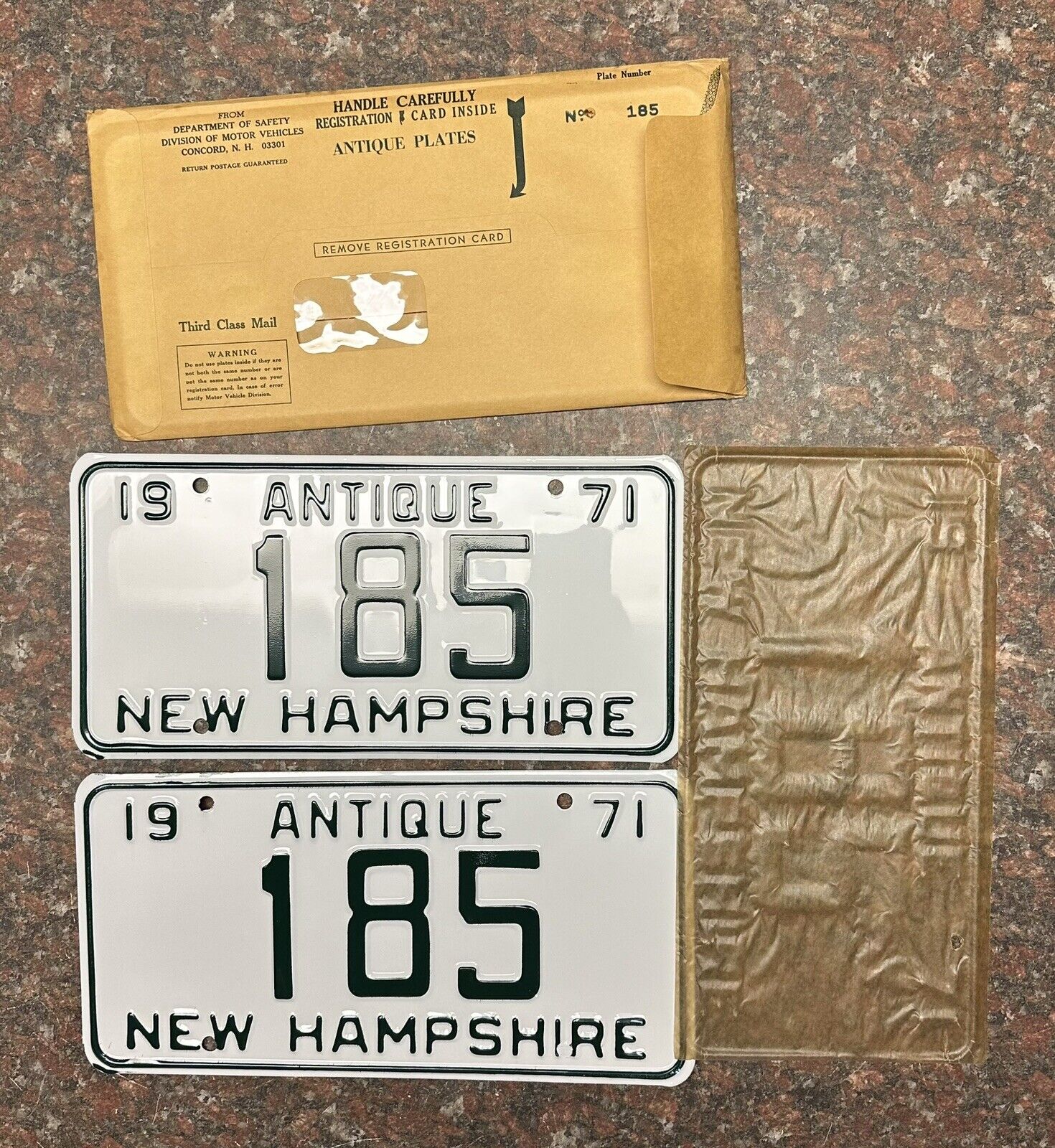 new hampshire license plate Antique 
