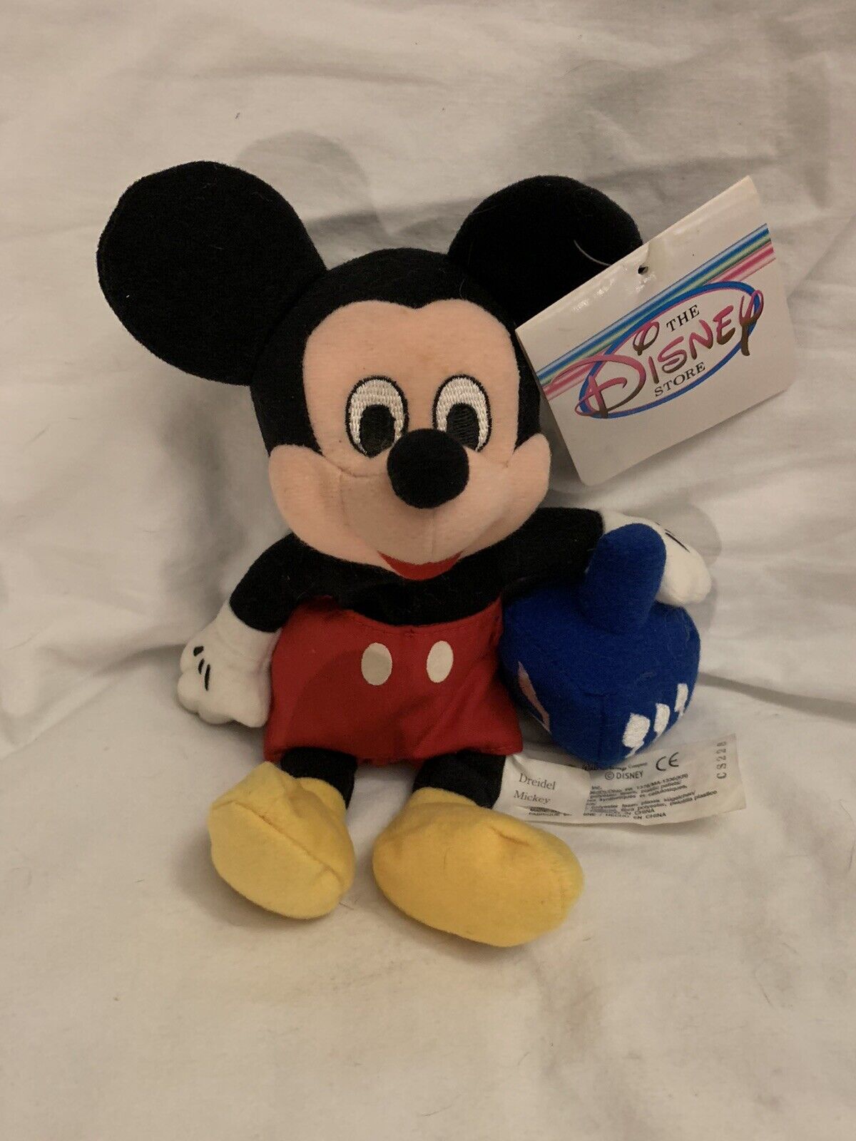 The Disney Store Dreidel Mickey Mouse ‘99 Bean Bag Plush 8” NWT